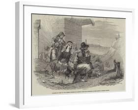Pilgrims in Sight of the Shrine-null-Framed Giclee Print
