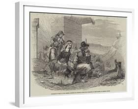 Pilgrims in Sight of the Shrine-null-Framed Giclee Print