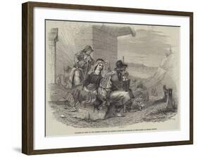 Pilgrims in Sight of the Shrine-null-Framed Giclee Print