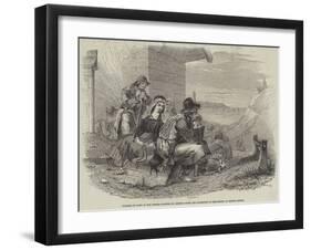 Pilgrims in Sight of the Shrine-null-Framed Giclee Print