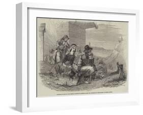 Pilgrims in Sight of the Shrine-null-Framed Giclee Print