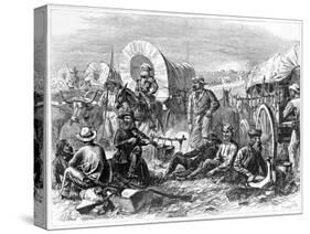 Pilgrims of the Plains, Pub. 1871-Alfred R. Waud-Stretched Canvas