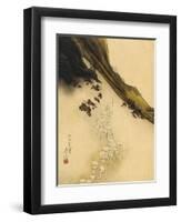 Pilgrims on the Slopes of Mount Fuji-Shibata Zeshin-Framed Art Print