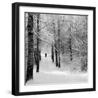 Pilgrims on the Way to the Bogorodichno-Uspenskij Monastery, Tikhvin, Leningrad Region, Russia-Nadia Isakova-Framed Photographic Print