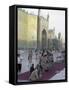 Pilgrims Outside the Shrine of Hazrat Ali, Who was Assissinated in 661, Mazar-I-Sharif, Afghanistan-Jane Sweeney-Framed Stretched Canvas