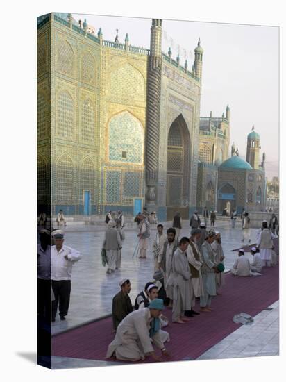 Pilgrims Outside the Shrine of Hazrat Ali, Who was Assissinated in 661, Mazar-I-Sharif, Afghanistan-Jane Sweeney-Stretched Canvas