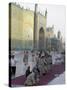 Pilgrims Outside the Shrine of Hazrat Ali, Who was Assissinated in 661, Mazar-I-Sharif, Afghanistan-Jane Sweeney-Stretched Canvas