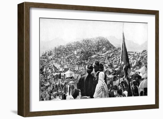 Pilgrims Performing the Wukuf, Mount Arafat, Saudi Arabia, 1922-null-Framed Giclee Print