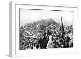 Pilgrims Performing the Wukuf, Mount Arafat, Saudi Arabia, 1922-null-Framed Giclee Print