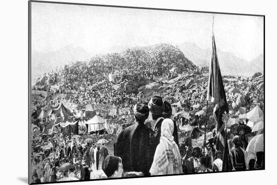 Pilgrims Performing the Wukuf, Mount Arafat, Saudi Arabia, 1922-null-Mounted Giclee Print