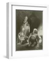 Pilgrims Resting on their Route to Mecca-Thomas Allom-Framed Giclee Print