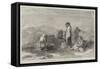 Pilgrims to the Holy Well-Francis William Topham-Framed Stretched Canvas