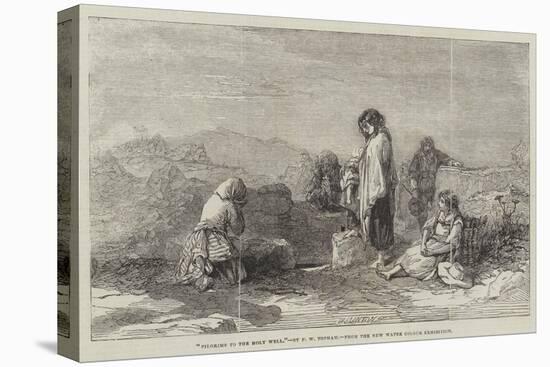 Pilgrims to the Holy Well-Francis William Topham-Stretched Canvas