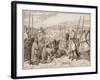 Pilgrims under Escort of Knights Templars, in Sight of Jerusalem-Edouard Zier-Framed Giclee Print