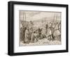 Pilgrims under Escort of Knights Templars, in Sight of Jerusalem-Edouard Zier-Framed Giclee Print