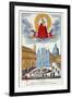 Pilgrims Visiting the Shrine of Our Lady of Loretto, 18th Century (Coloured Engraving)-French-Framed Giclee Print