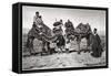 Pilgrims with their Camels on their Way to Karbala, Iraq, 1925-A Kerim-Framed Stretched Canvas