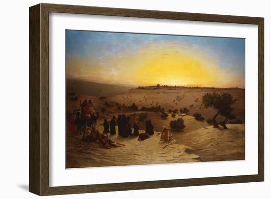 Pilgrims Worshipping Outside Jerusalem-Charles Theodore Frere-Framed Giclee Print