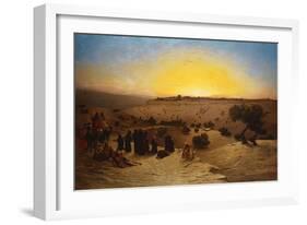 Pilgrims Worshipping Outside Jerusalem-Charles Theodore Frere-Framed Giclee Print