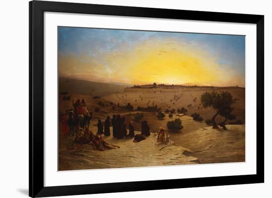 Pilgrims Worshipping Outside Jerusalem-Charles Theodore Frere-Framed Giclee Print