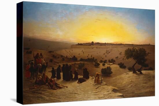 Pilgrims Worshipping Outside Jerusalem-Charles Theodore Frere-Stretched Canvas