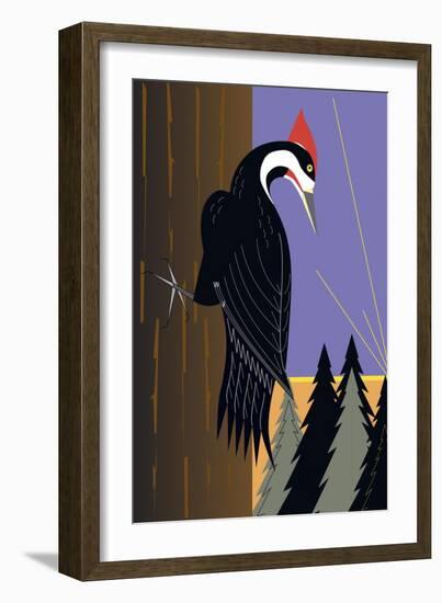 Piliated Woodpecker-Marie Sansone-Framed Giclee Print