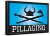 Pillaging Blue Poster Print-null-Framed Poster