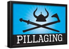 Pillaging Blue Poster Print-null-Framed Poster