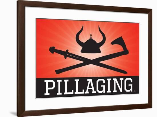 Pillaging Red Sports Style-null-Framed Art Print