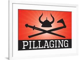 Pillaging Red Sports Style-null-Framed Art Print