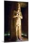 Pillar and Colossal Statue of Ramses II Depicted as God Osiris-null-Mounted Photographic Print