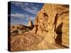 Pillar Arch in Yellow Sandstone, Valley of Fire State Park, Nevada, Usa-James Hager-Stretched Canvas