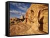 Pillar Arch in Yellow Sandstone, Valley of Fire State Park, Nevada, Usa-James Hager-Framed Stretched Canvas