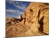 Pillar Arch in Yellow Sandstone, Valley of Fire State Park, Nevada, Usa-James Hager-Mounted Photographic Print