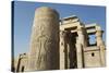 Pillar with Bas-Relief, Forecourt, Temple of Haroeris and Sobek-Richard Maschmeyer-Stretched Canvas