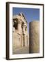 Pillar with Bas-Relief, Forecourt, Temple of Haroeris and Sobek-Richard Maschmeyer-Framed Photographic Print