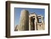 Pillar with Bas-Relief, Forecourt, Temple of Haroeris and Sobek-Richard Maschmeyer-Framed Photographic Print