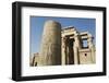 Pillar with Bas-Relief, Forecourt, Temple of Haroeris and Sobek-Richard Maschmeyer-Framed Photographic Print