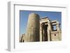 Pillar with Bas-Relief, Forecourt, Temple of Haroeris and Sobek-Richard Maschmeyer-Framed Photographic Print