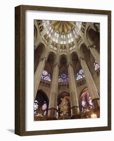 Pillars and Vaulted Roof in the Choir, Beauvais Cathedral, Beauvais, Picardy, France, Europe-Nick Servian-Framed Photographic Print