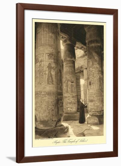 Pillars at Abydos Temple-null-Framed Art Print