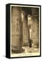 Pillars at Abydos Temple-null-Framed Stretched Canvas