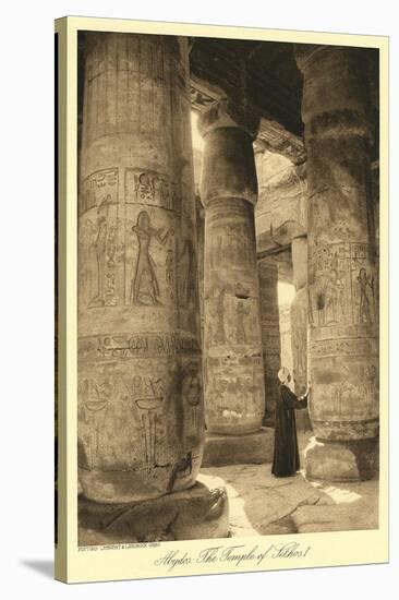 Pillars at Abydos Temple-null-Stretched Canvas
