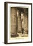 Pillars at Abydos Temple-null-Framed Art Print