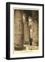 Pillars at Abydos Temple-null-Framed Art Print