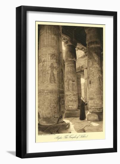 Pillars at Abydos Temple-null-Framed Art Print