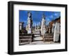 Pillars of 4th-Century Arch with Relief Depicting Two Heracleides, Ephesus, Turkey-null-Framed Premium Giclee Print