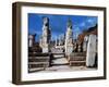 Pillars of 4th-Century Arch with Relief Depicting Two Heracleides, Ephesus, Turkey-null-Framed Giclee Print