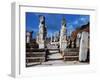 Pillars of 4th-Century Arch with Relief Depicting Two Heracleides, Ephesus, Turkey-null-Framed Giclee Print