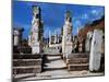 Pillars of 4th-Century Arch with Relief Depicting Two Heracleides, Ephesus, Turkey-null-Mounted Giclee Print